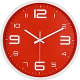 IvoQ Moderne 3D Wandklok - 30 cm - Rood