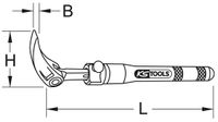 KS Tools 911.8187 Telescoop scharnier-rolkop-hendelijzer, 600-915mm