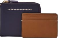 FOSSIL Westover Grand Zip Bifold Porte-cartes Insignia Blue