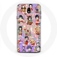 Maniacase Hoesje Samsung Galaxy J3 2017 Demon Slayer Vrolijk Kerstcadeau Poster