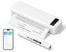 Merkloos Mobiele printer - Thermische printer A4 - Bluetooth - Draagbaar - 0,68 kg - Wit