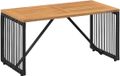 vidaXL Tuin Tafel Zwart en Bruin 80 x 40 x 40 cm Polyrattan
