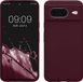 kwmobile hoesje geschikt voor Google Pixel 8 - Hoesje met siliconen coating - Smartphone case in bordeaux-violet