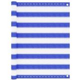 VidaXL Pare-soleil de balcon 90x300 cm PEHD bleu et blanc