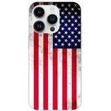 Apple iPhone 14 Pro Drapeau usa bedrukt siliconen hoesje