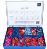 Vogt Verbindungstechnik 4050 Assortiment kabelschoenen 0.50 mm² - 2.50 mm² Rood, Blauw 525 stuk(s)