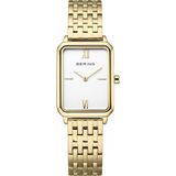 Bering 17423-734 Montre Femme Quartz Doré Acier Rectangulaire Verre Saphir 3 ATM