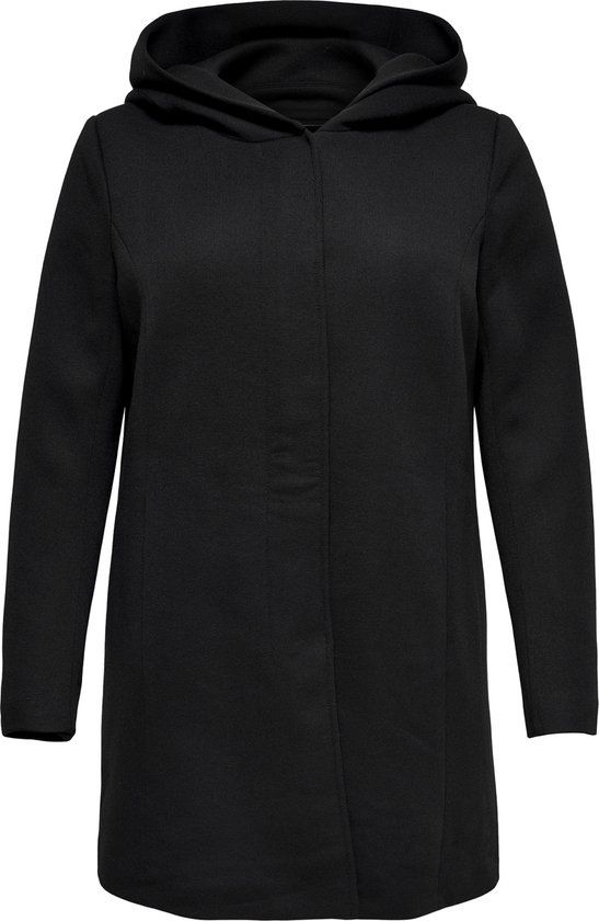 ONLY CARMAKOMA Dames Gewatteerde jas CARSEDONA Zwart