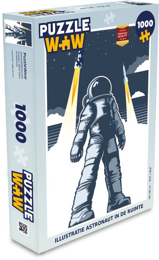 MuchoWow Puzzel Astronaut - Raket - Ruimte - Legpuzzel - Puzzel 1000 stukjes volwassenen