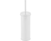MSV Industrial Toilet/wc-borstel houder - metaal - wit - 38 cm