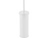 MSV Industrial Toilet/wc-borstel houder - metaal - wit - 38 cm