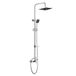 DP bath - Ensemble de douche avec mitigeur monocommande, extractible, 1 pièce, argent, RY-S002+M001EX