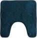 Urban Living Badkamerkleedje - 49 cm - wc badmat tapijt - memory foam - donkerblauw
