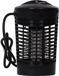 Luance elektrische insectenlamp - zwart - D9 x H20 cm - met snoer - neonlamp