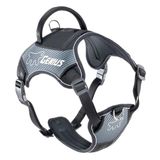 Ferplast Hondentuig Zeer Grote Hond, Ontsnappingsvrij, Handvat, Zwart | Gewatteerd en Ademend Hondentuig, Kliksluiting, 4 Verstelpunten. Maat XL, Nek 56-78 cm, Borst 81-105 cm