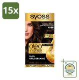 Syoss Oleo Intense 4-86 Coloration Permanente - Brun Doux - Lot de Stock - 15 pièces