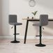 Maison Exclusive - Lot de 2 tabourets de bar en velours gris foncé