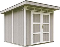 Timbela M903A-TUNDRA GREY - LP SmartSide Tuinhuis op houtbasis - 6 m² - 294x279xH237 cm - met vloer en verf