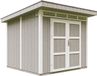 Timbela M903A-TUNDRA GREY - LP SmartSide Tuinhuis op houtbasis - 6 m² - 294x279xH237 cm - met vloer en verf