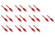 LINK LK6AU020R10 - netwerkkabel categorie 6a onafgeschermd utp awg24 kleur rood halogeenvrij mt 2 verpakkingen met 10 stuks