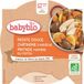 Babybio Menu du Jour dès 12 Mois Assiette Patate Douce Chataigne Pintade 230 Grammes