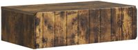 vidaXL Wandgemonteerde Zijtafel Gerookt eiken 59 x 34,5 x 17 cm