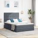 Maison Exclusive - Lit avec rangement et matelas gris foncé 140 x 200 cm velours