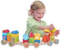 Molto Happy Train Jouet éducatif en bois 1-99 ans