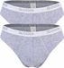 Sloggi Men Basic Mini - heren slip met smalle zijkanten (2-pack) - grijs