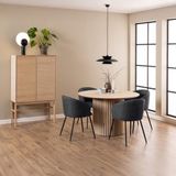 Giga Living Eettafel Klevik - Rond Naturel - Ø120x75cm