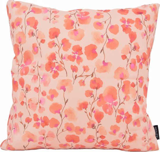 NOVÉE Mae Bloom Roze Kussenhoes - 45x45 cm - Katoen - Gebloemd