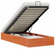 vidaXL Ottoman bedframe met opbergruimte, wassenbruin, 75 x 190 cm