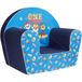 Tataway Paw Patrol jongensfauteuil voor kinderen, gevoerde sponsfauteuil met bedrukte bekleding, licht en comfortabel voor de kinderkamer
