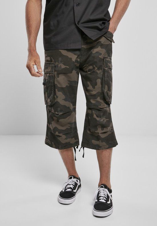 Brandit Industry Vintage 3/4 Heren Shorts - donkercamouflage - M