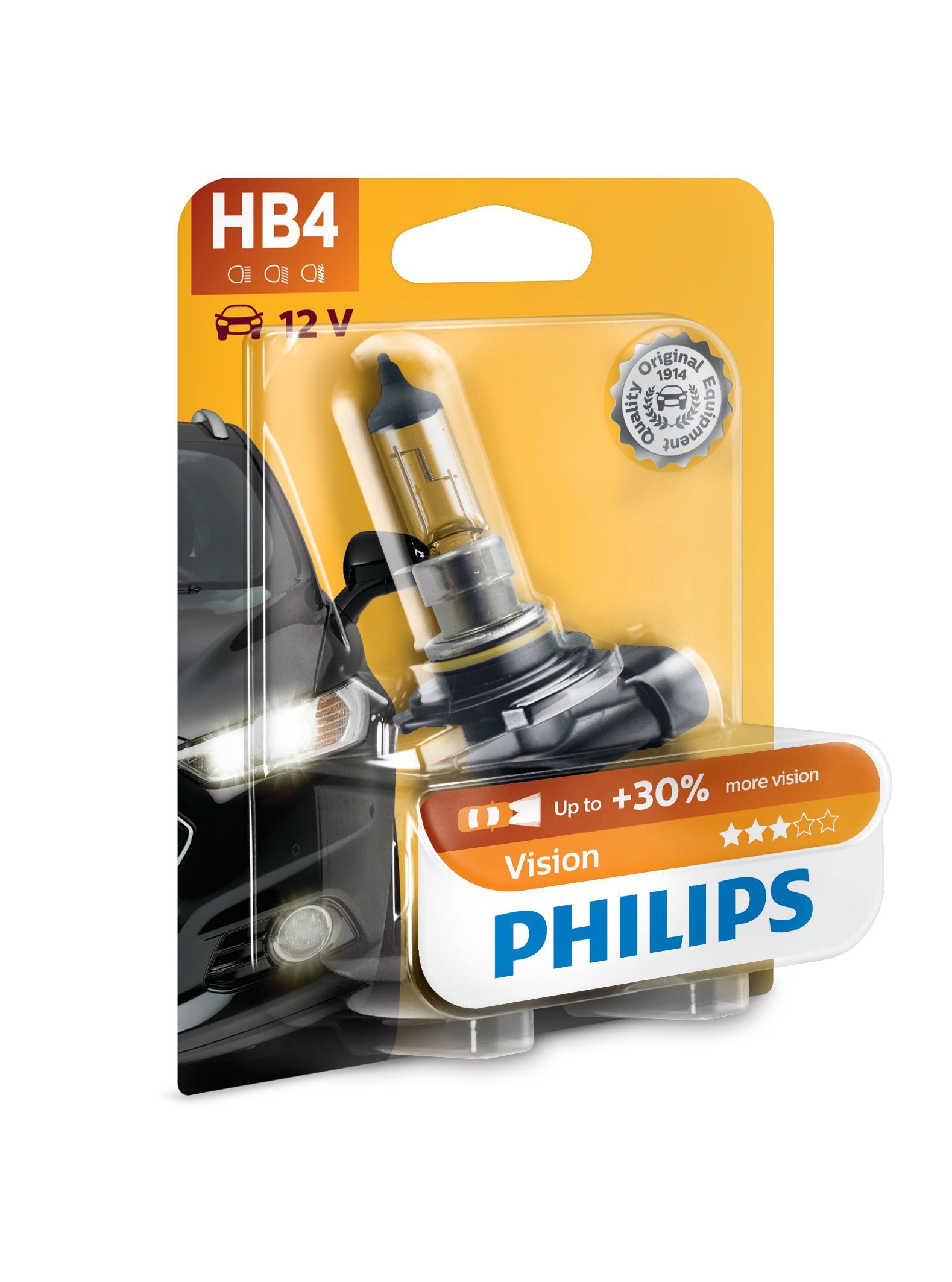 Philips 9006PRB1 HB4 Halogen Headlight Bulb - 12V - Single