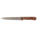 Stubai Couteau de cuisine en acier inoxydable au chrome-molybdène spécialement trempé avec manche en bois, 160 mm