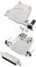 TRU COMPONENTS TCDTZF25DBSK 7708424 D-sub female connector-set 180 ° Aantal polen: 25 Soldeerkelk 1 stuk(s)