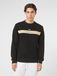 FILA SAGANO regular taped crewneck sweatshirt zwart