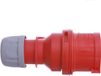 PCE draagbare Twist-stekker met randaarde 3P+Z+N 16 A rood