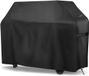 Merkloos Housse de barbecue - Imperméable, coupe-vent et résistant aux déchirures Tissu Oxford 420D avec sac de rangement - Noir - 152x71x111 cm
