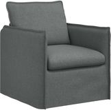 vidaXL Bank Donkergrijs 75 x 82 x 85 cm Stof