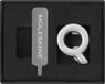 Moleskine Pin voor Notebook of Planner Letter Q, Letter Pin, Pas de Elastische Sluiting aan, Speciaal Aangepast Gift, Kleur Zilver