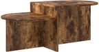 vidaXL Salontafel Gerookt eiken 100 x 50 x 40 cm Bewerkt hout
