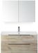 BES LED Seville Badmeubelset 100 cm - Craft Oak Edge Greep - Wastafel Enjoy met Spiegelkast
