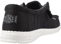 HEYDUDE Wally Stretch Sox Heren Instappers Black/White - Maat 43