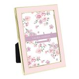Laura Ashley 4x6 wit email, zilveren metalen rand fotolijst met ezel