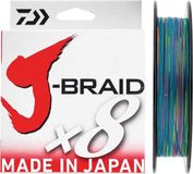 Daiwa J-braid 8 300 M Veelkleurig 0.420 mm Gevlochten vislijn