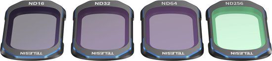Telesin ND Filter Kit voor DJI Osmo Pocket 3 - Set van 4 (ND16/32/64/256)