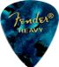 Fender Picks 351 Ocean Turq heavy 12er Set Premium Celluloid - Plectrum set