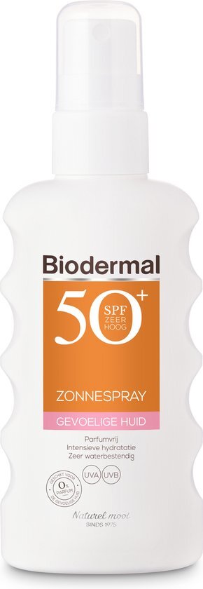 Biodermal Zonnespray Gevoelige Huid SPF50